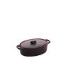Caarola Charme Oval Preto 17X10X5cm