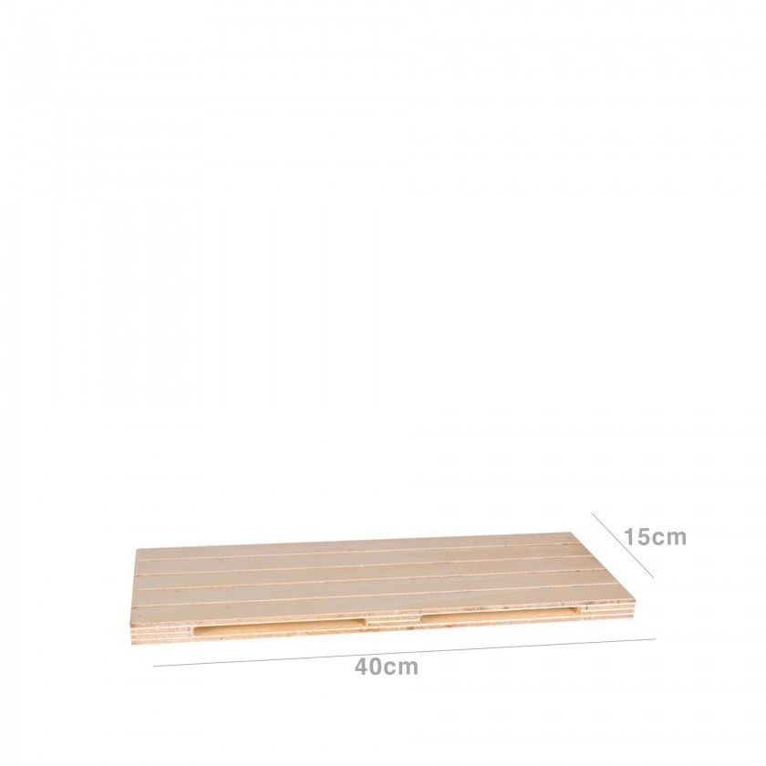 Palete Buffet Madeira Mini Bege 40X15X2cm Palete Buffet Madeira Mini Bege 40X15X2cm