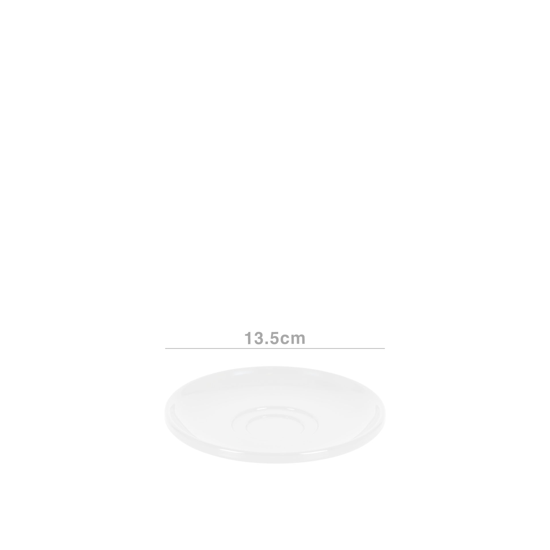 Prato Melamina Iris Branco 13.5cm