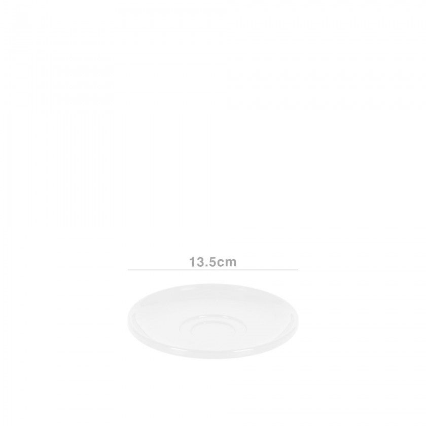 Prato Melamina Iris Branco 13.5cm