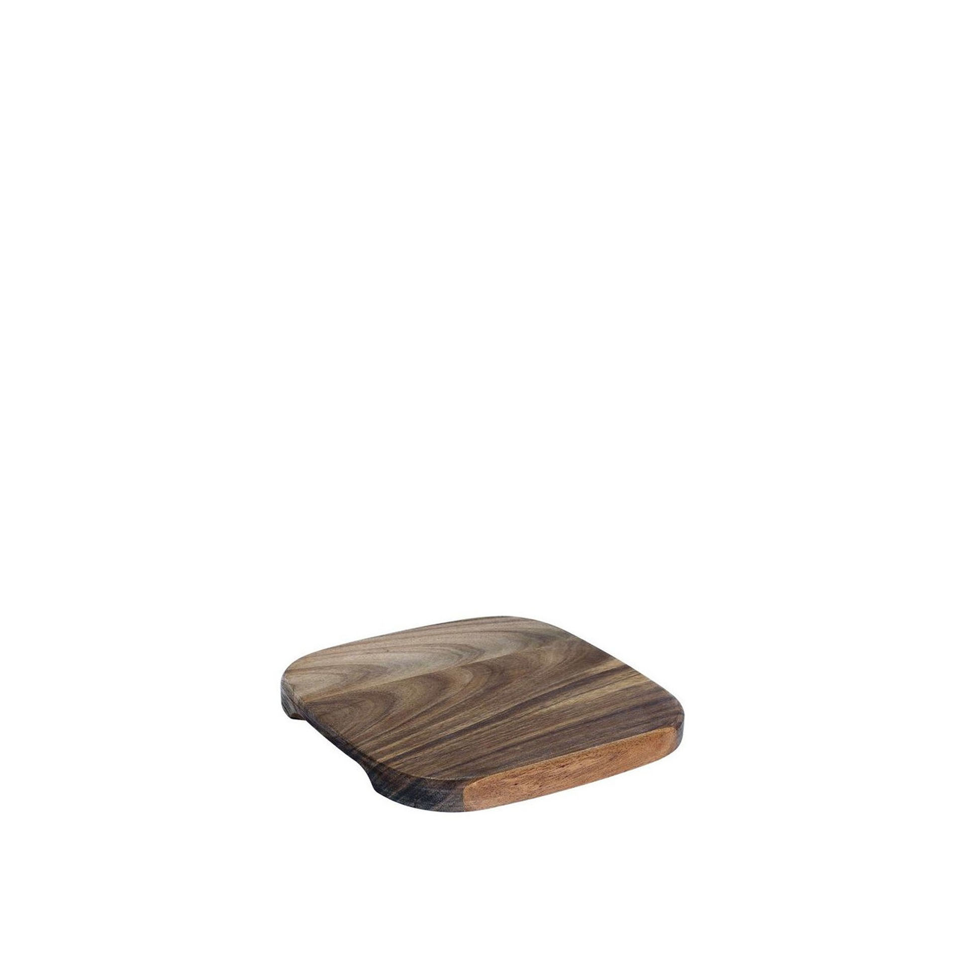 Tábua Acácia Quadrada Castanho 17.5X17.5X1.5cm