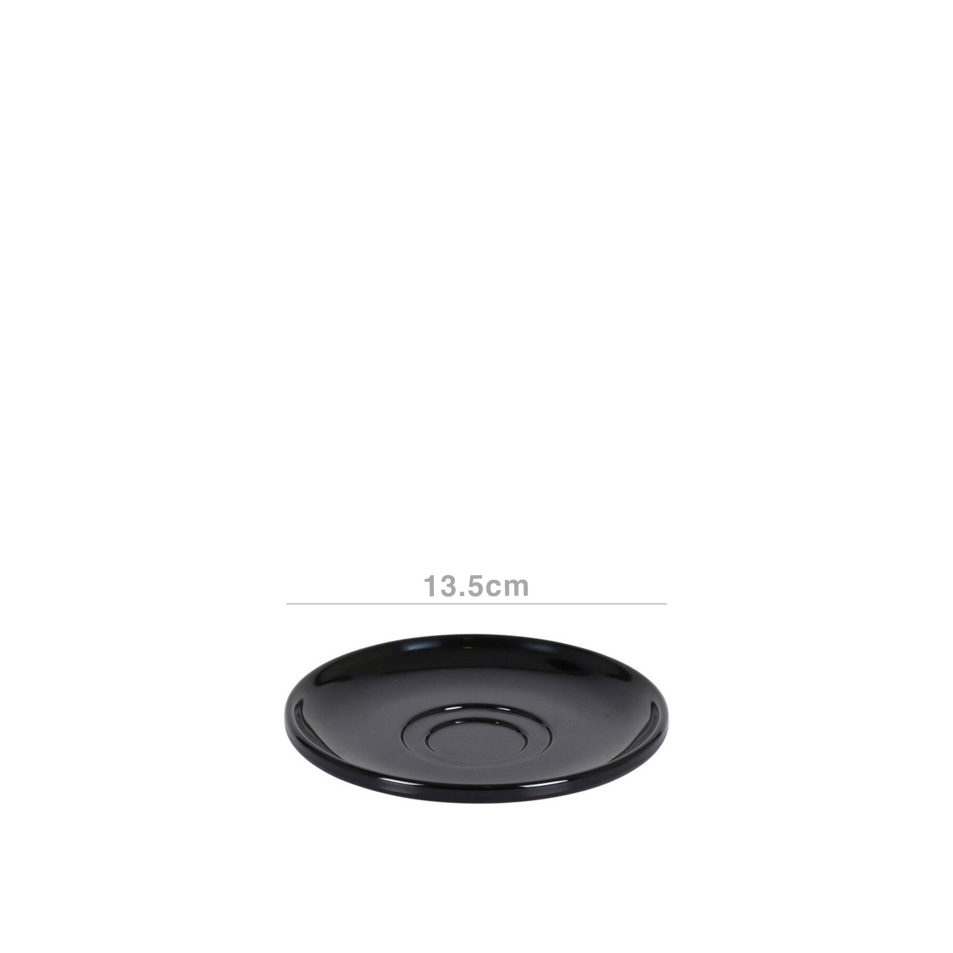 Prato Melamina Iris Preto 13.5cm