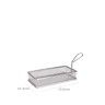 Cesto Inox Orio Retangular 21.5X10.5X4.5cm Cesto Inox Orio Retangular 21.5X10.5X4.5cm