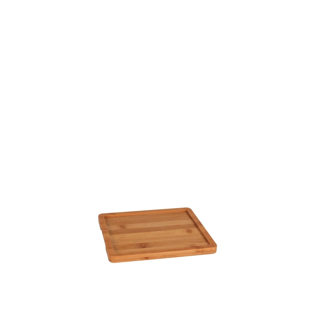 Bandeja Bambu Retangular Bege 17.5X16X1.2cm