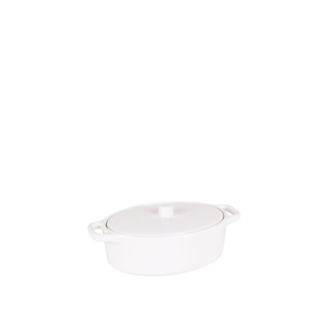 Caçarola Melamina Oval Branco 17X10X5cm - Image product