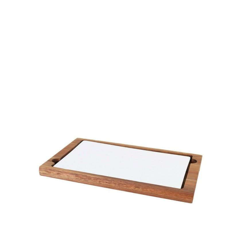 Suporte Ac�cia com Bandeja Bege 31X19X2cm