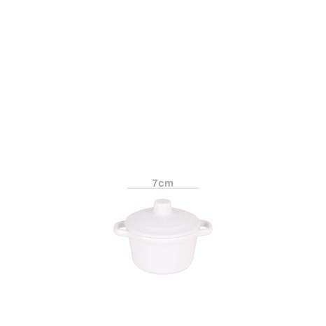 Caçarola Melamina Branco 7X9X4cm - Image product