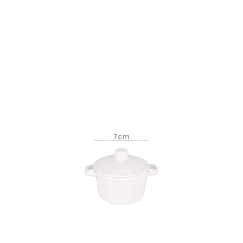 Caarola Melamina Branco 7X9X4cm