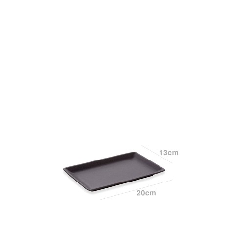 Bandeja Gourmand Ming Preto 20X13X2cm - Image product