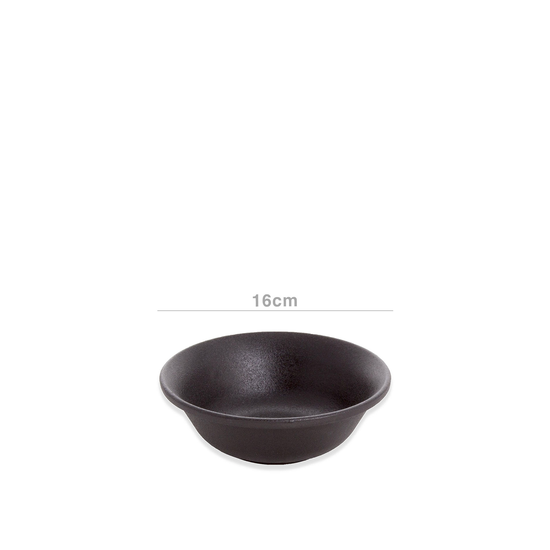 Taça Melamina Gourmand Oasis Preto 16X6cm