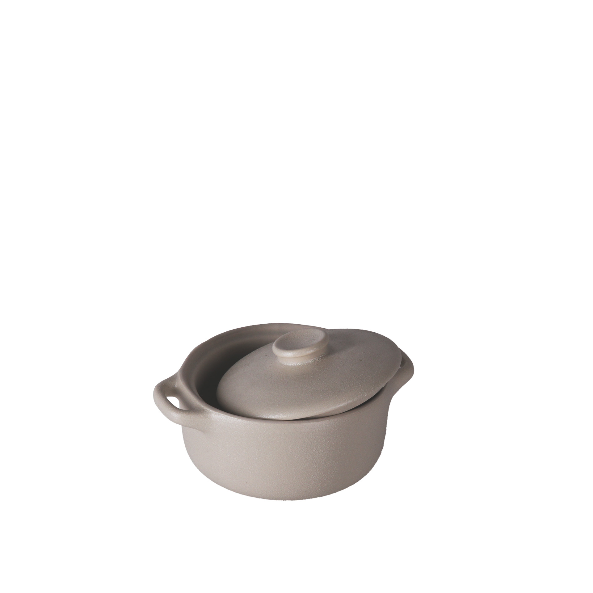 Caçarola Charme Redondo Bege 10X13X5cm