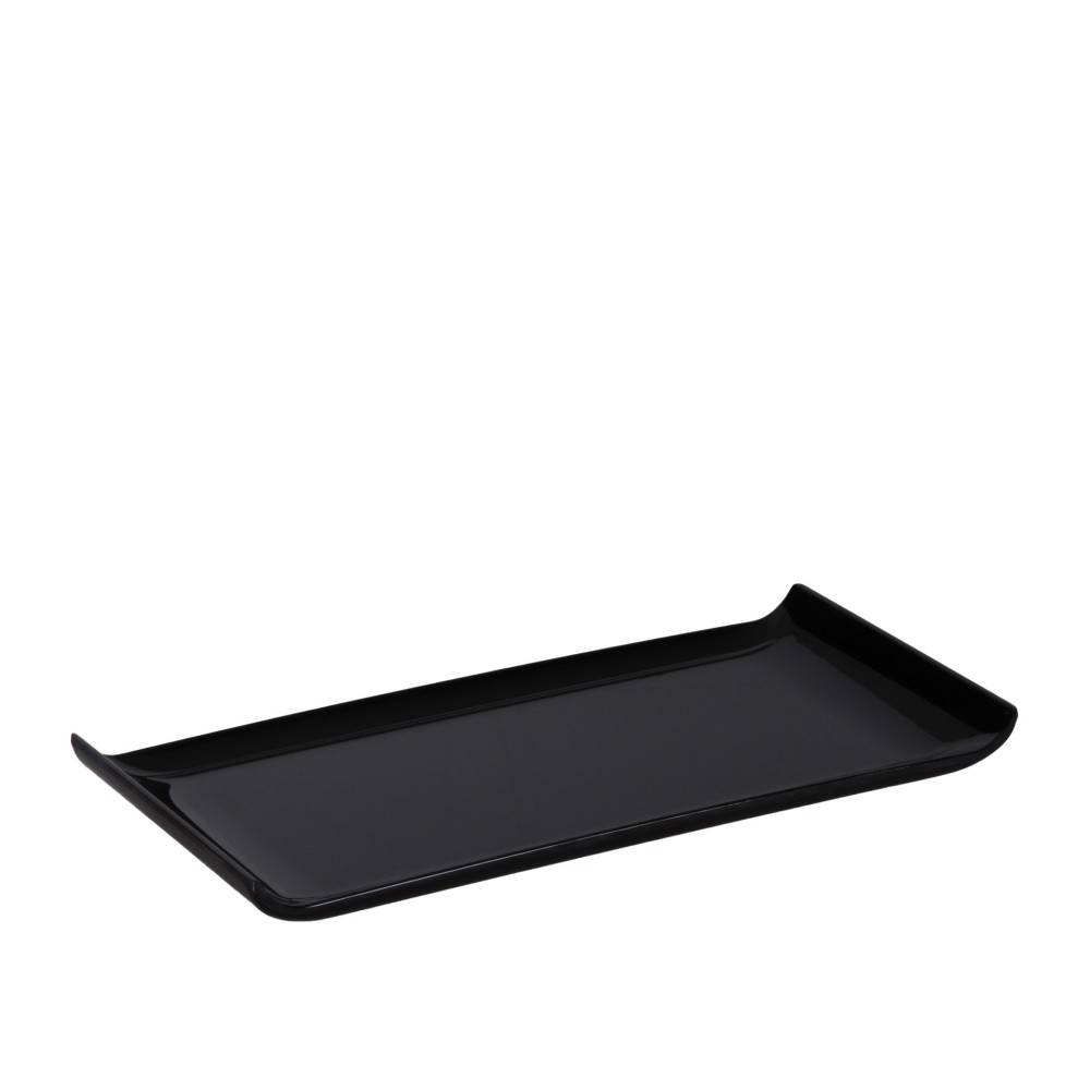 Bandeja Melamina Harvest Retangular Preto 30X14X3cm