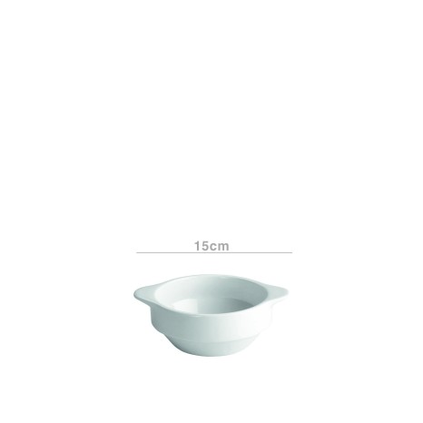 Taça Porcelana Consome com Asas Redondo Branco 300ml 15X12X5.5cm - Image product