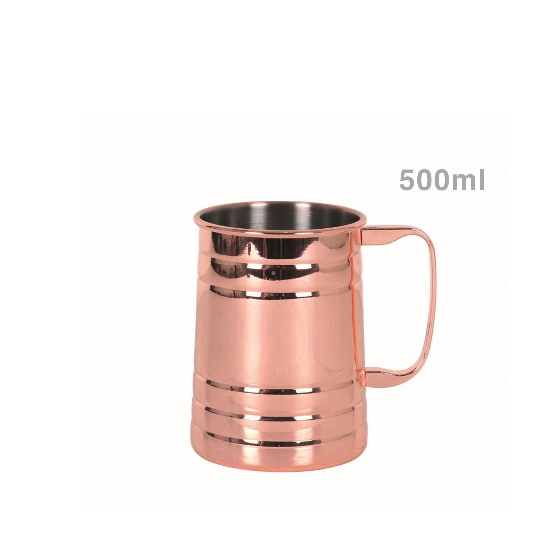 Caneca Cerveja Inox Cobre 500ml