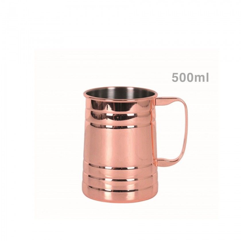 Caneca Cerveja Inox Cobre 500ml Caneca Cerveja Inox Cobre 500ml