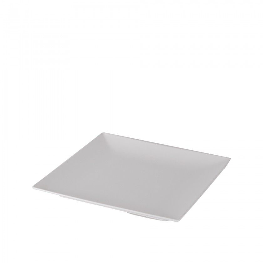 Prato Porcelana Ming II Branco 26X26X2.5cm Prato Porcelana Ming II Branco 26X26X2.5cm
