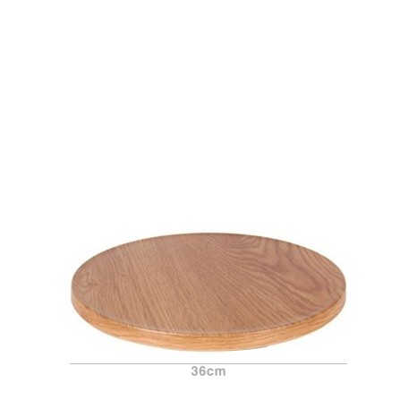 Bandeja Pinho Tianhe Redondo Castanho 24cm - Image product