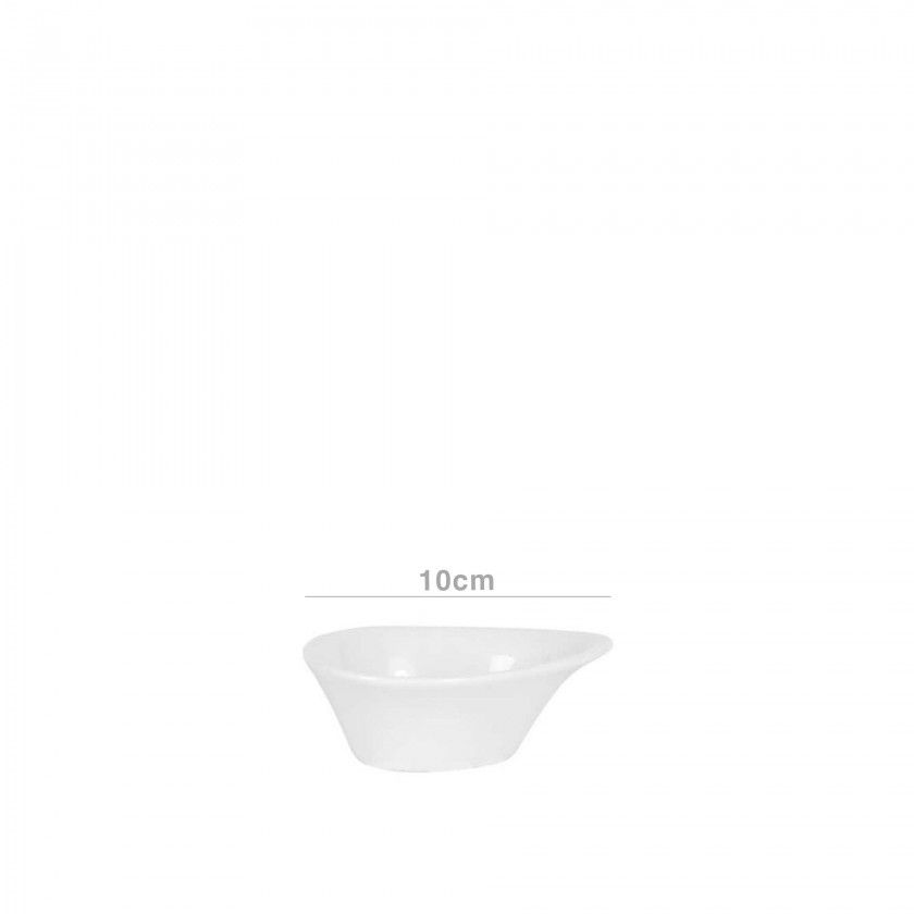 Taça Porcelana Parrol Branco 10X7X4cm Taça Porcelana Parrol Branco 10X7X4cm