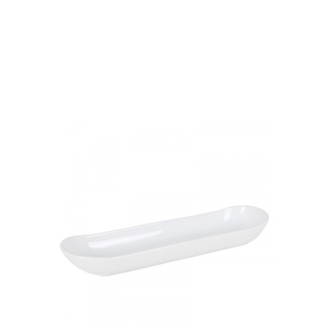 Bandeja Porcelana Albana Branco 40X11X5.5cm - Image product