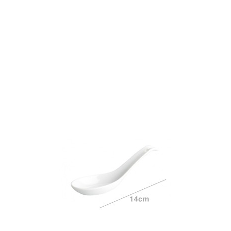 Colher Porcelana Branco 14X4cm - Image product