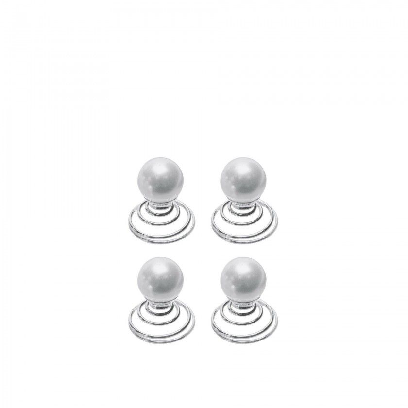 Gancho Cabelo Titania Espiral 1.4CM Pack 4