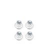 Gancho Cabelo Titania Espiral 1.4CM Pack 4