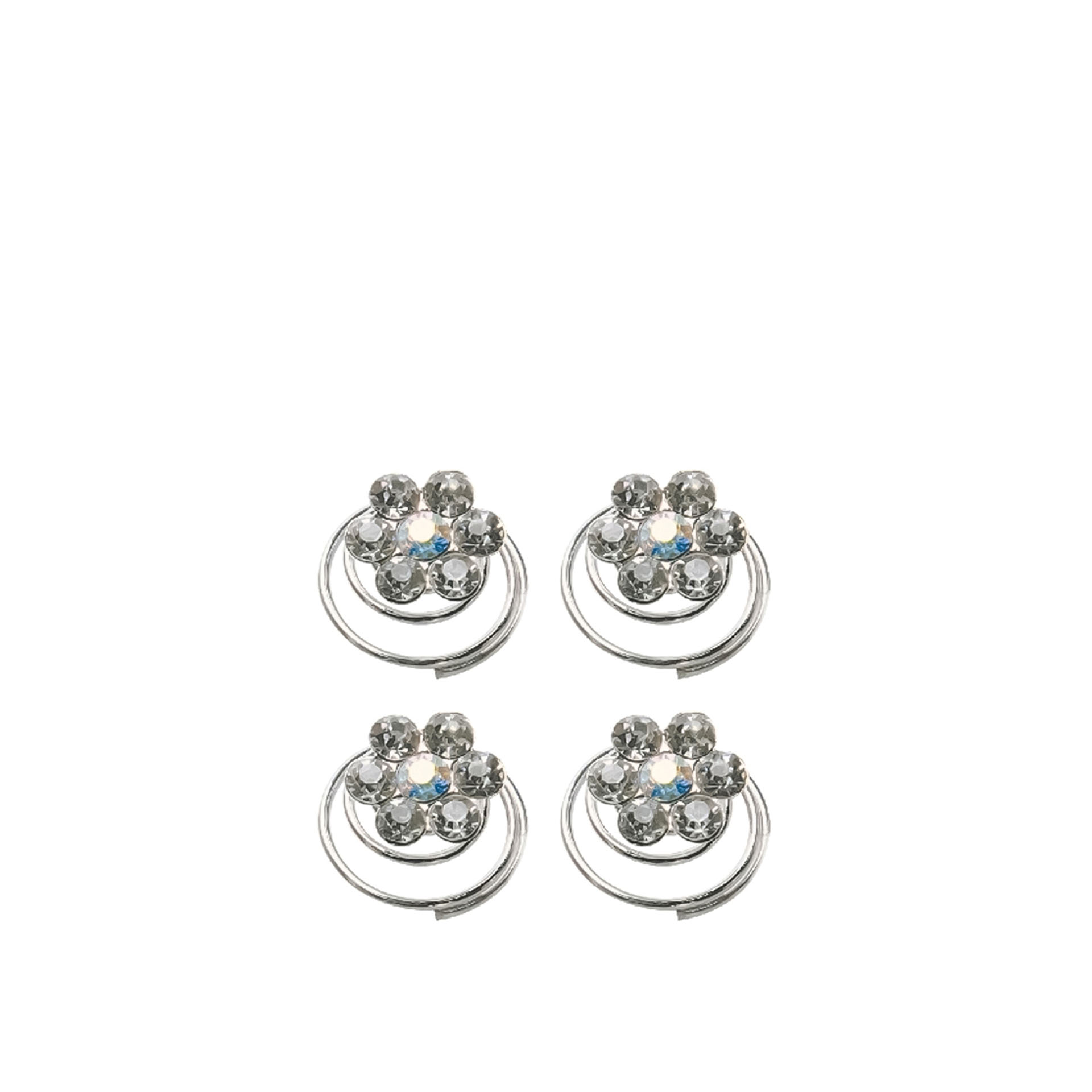 Gancho Cabelo Titania Espiral 1.4CM Pack 4