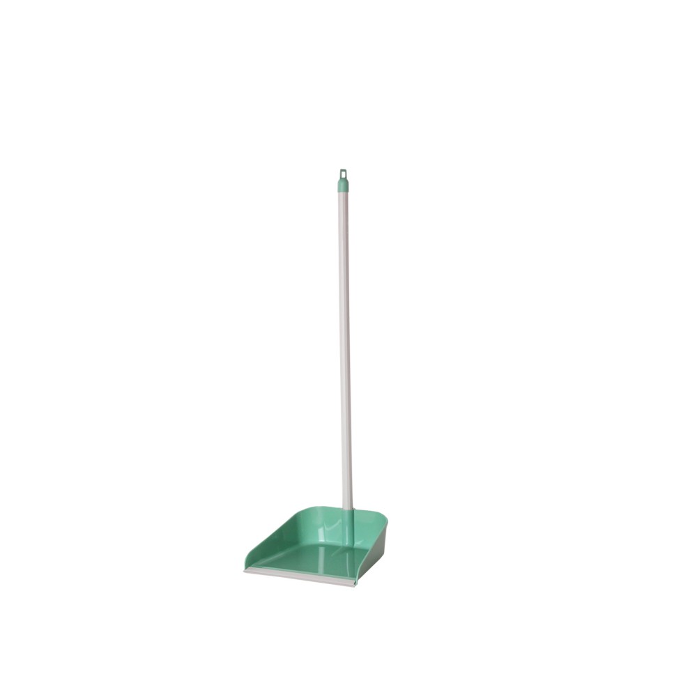 Apanhador Pl�stico com Cabo e Borracha Verde 24X77cm
