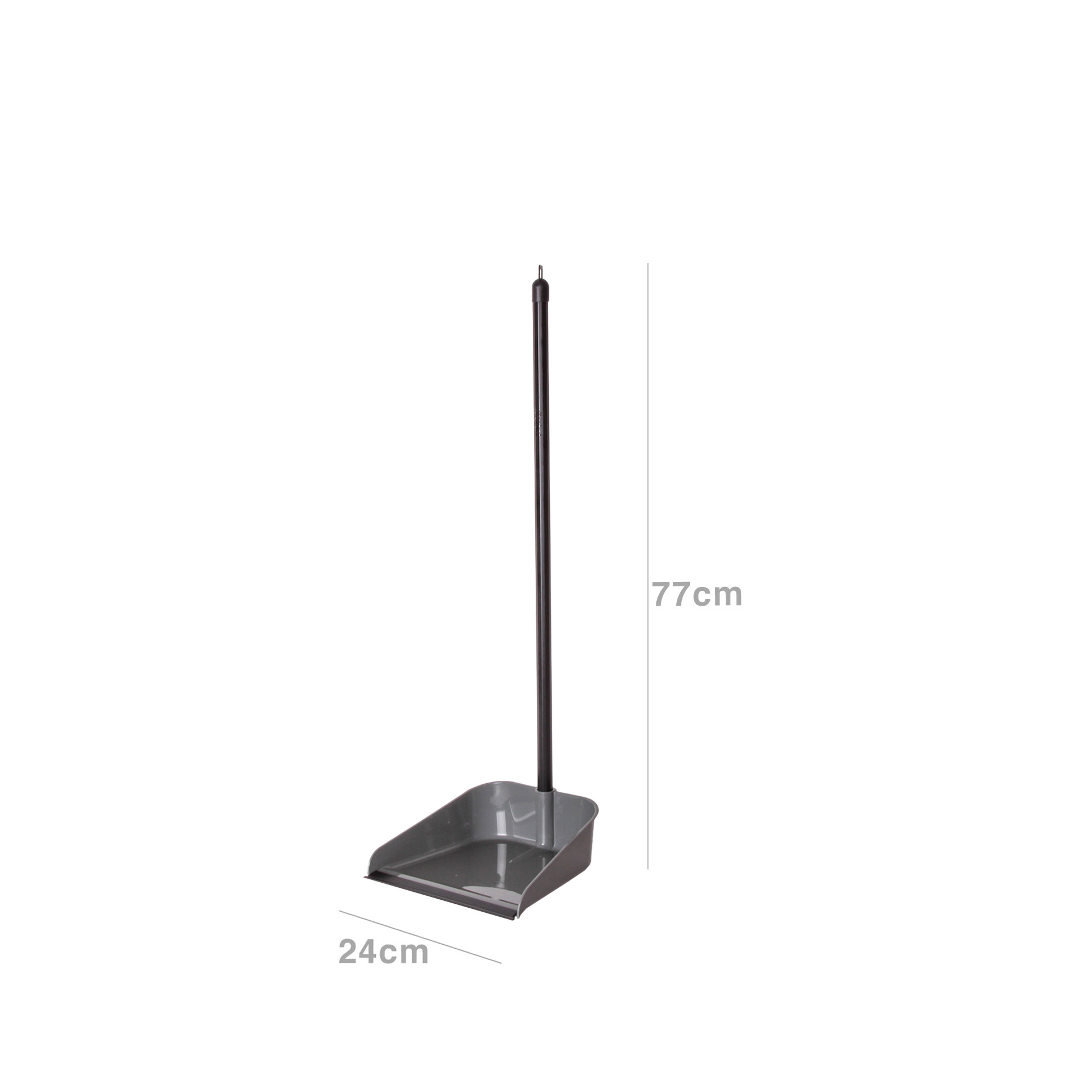 Apanhador Plástico com Cabo e Borracha 24X77cm