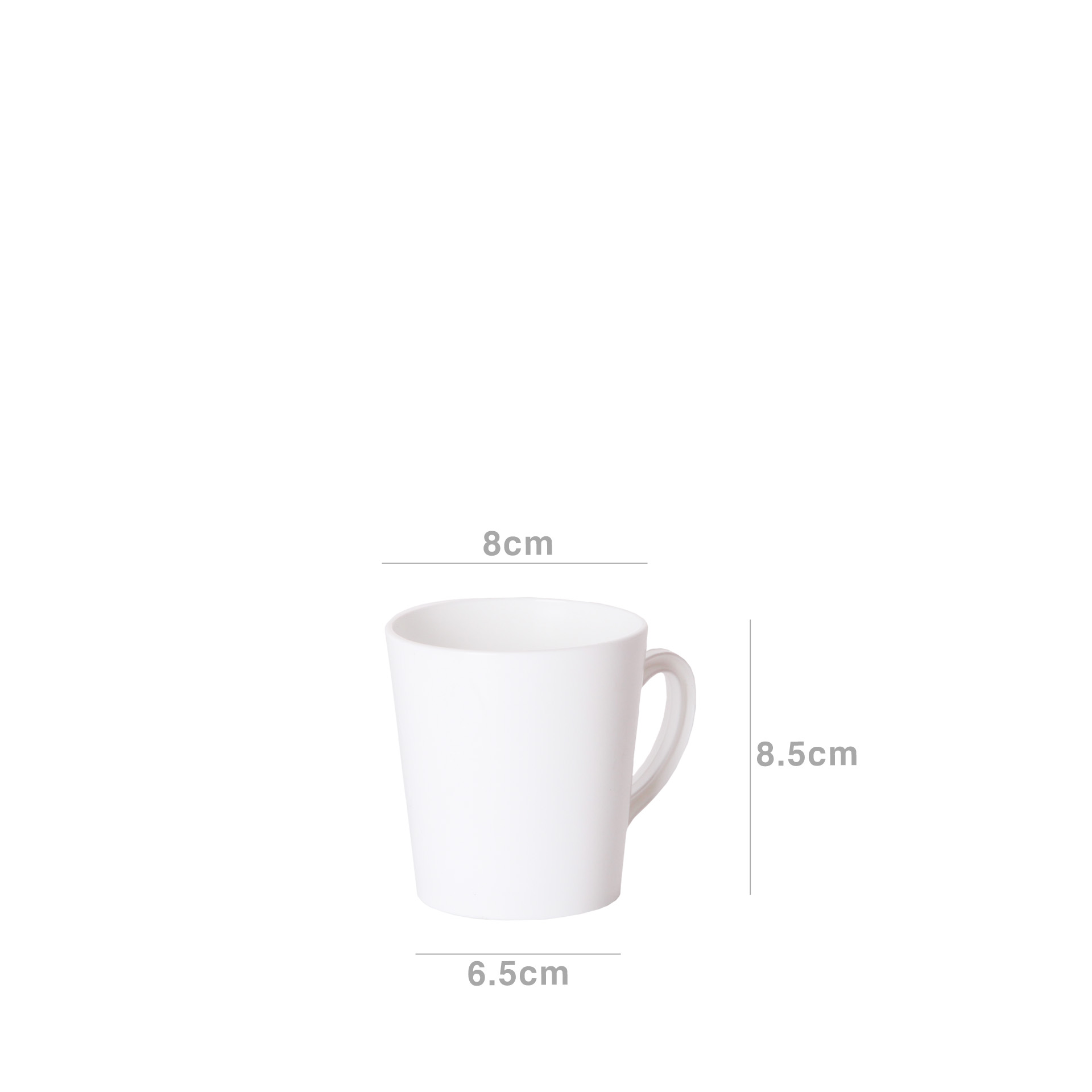 Caneca Plástico Branco 300ml