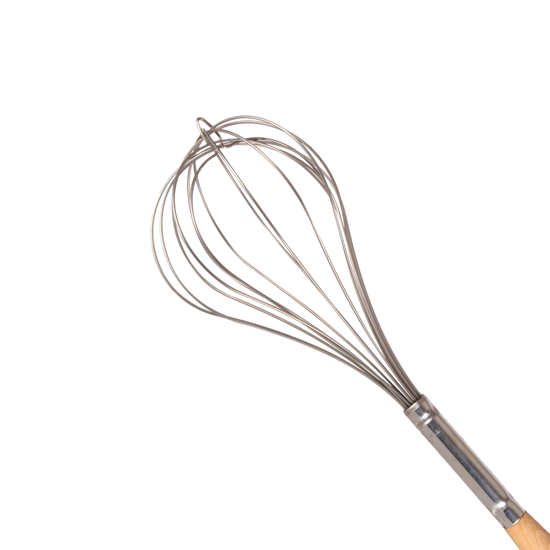 Batedor Inox Cabo Madeira Gigante 17.5X3X89cm