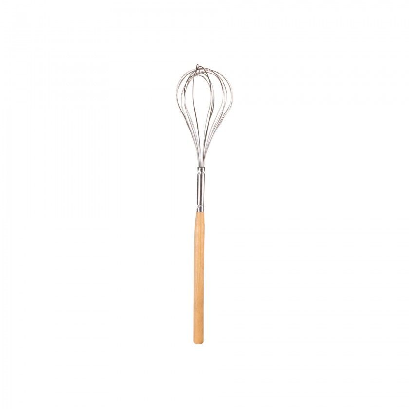 Batedor Inox Cabo Madeira Gigante 17.5X3X89cm Batedor Inox Cabo Madeira Gigante 17.5X3X89cm