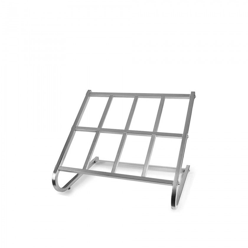 Suporte Cuvetes Inox Duplo 78X78X63cm Suporte Cuvetes Inox Duplo 78X78X63cm