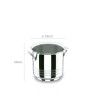 Balde Arrefecedor Garrafa Inox Luxe Redondo 5500ml 22X20cm Balde Arrefecedor Garrafa Inox Luxe Redondo 5500ml 22X20cm