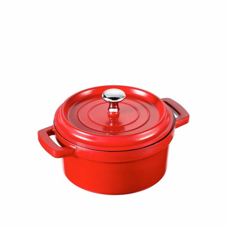 Ca�arola Alum�nio Fundido Mini Vermelha 900ml 14X7.5cm - Image product