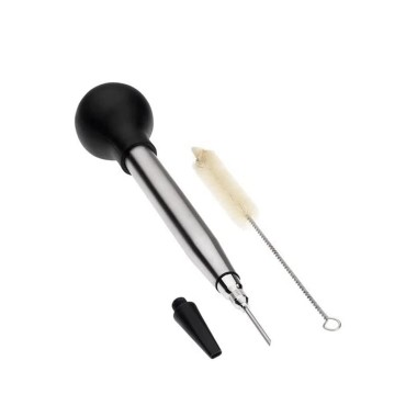 Pipeta Molhos / Especiarias Inox 40ml 30cm