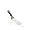 Esptula Inox Perfurada Cabo Preto 7.5X21.5cm