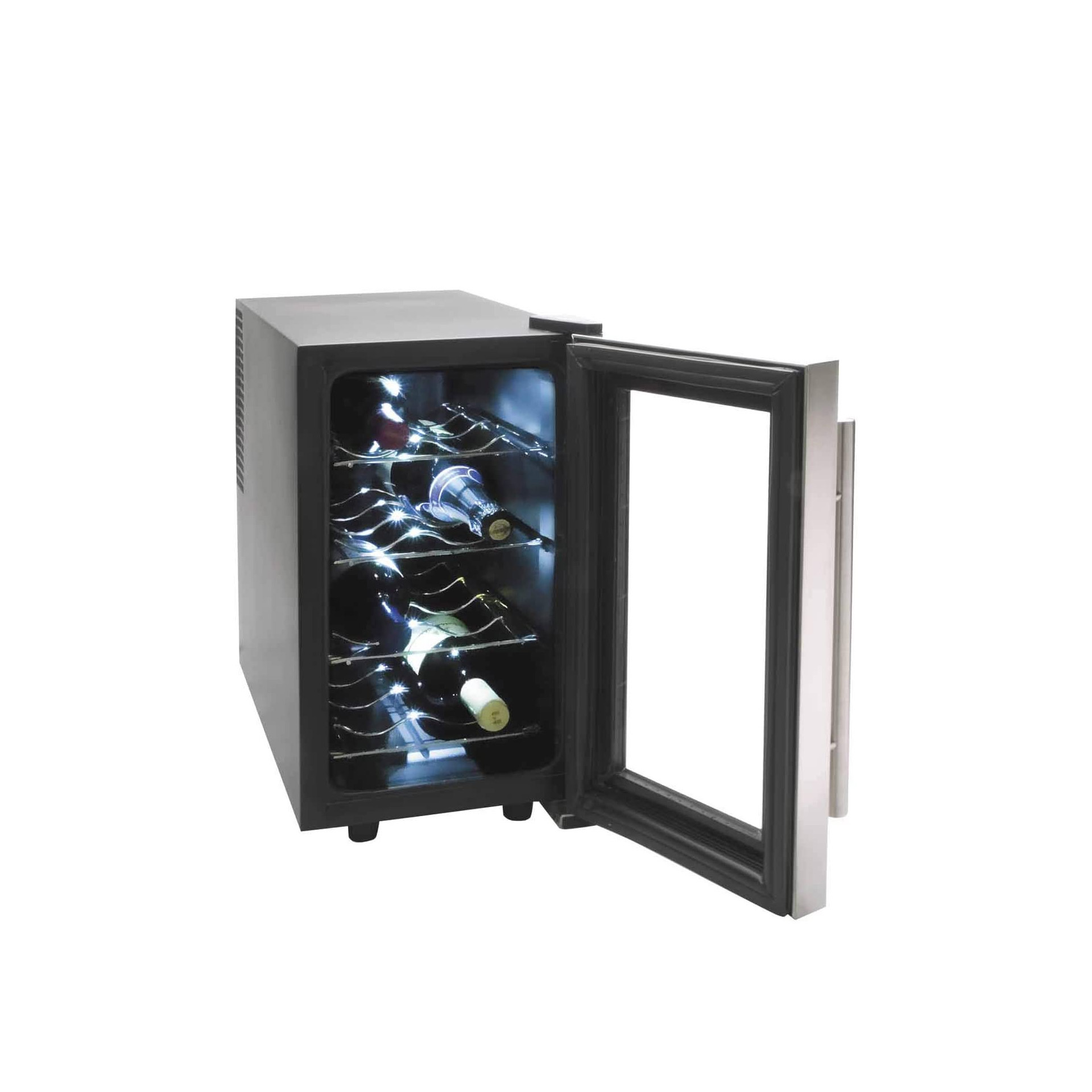 Frigorífico Inox para 8 Garrafas 70W 25L 25X49X54cm