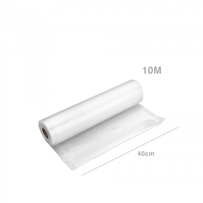 Bobina Manga Plástico Vácuo 105 Micras 40cmX10m Bobina Manga Plástico Vácuo 105 Micras 40cmX10m