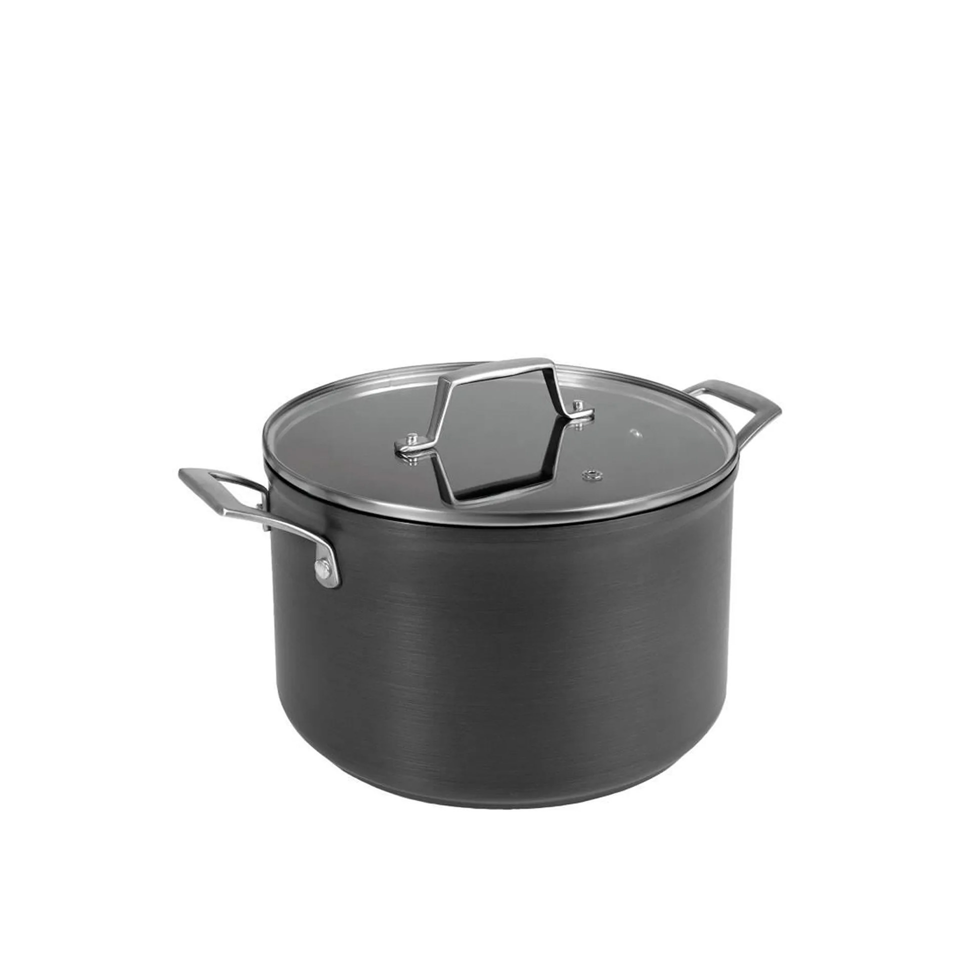 Panela Alumínio com Tampa Vidro 24X15cm