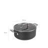 Caçarola Alumínio Tampa Vidro Redonda 20X9cm Caçarola Alumínio Tampa Vidro Redonda 20X9cm