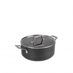 Caçarola Alumínio Tampa Vidro Redonda 20X9cm Caçarola Alumínio Tampa Vidro Redonda 20X9cm