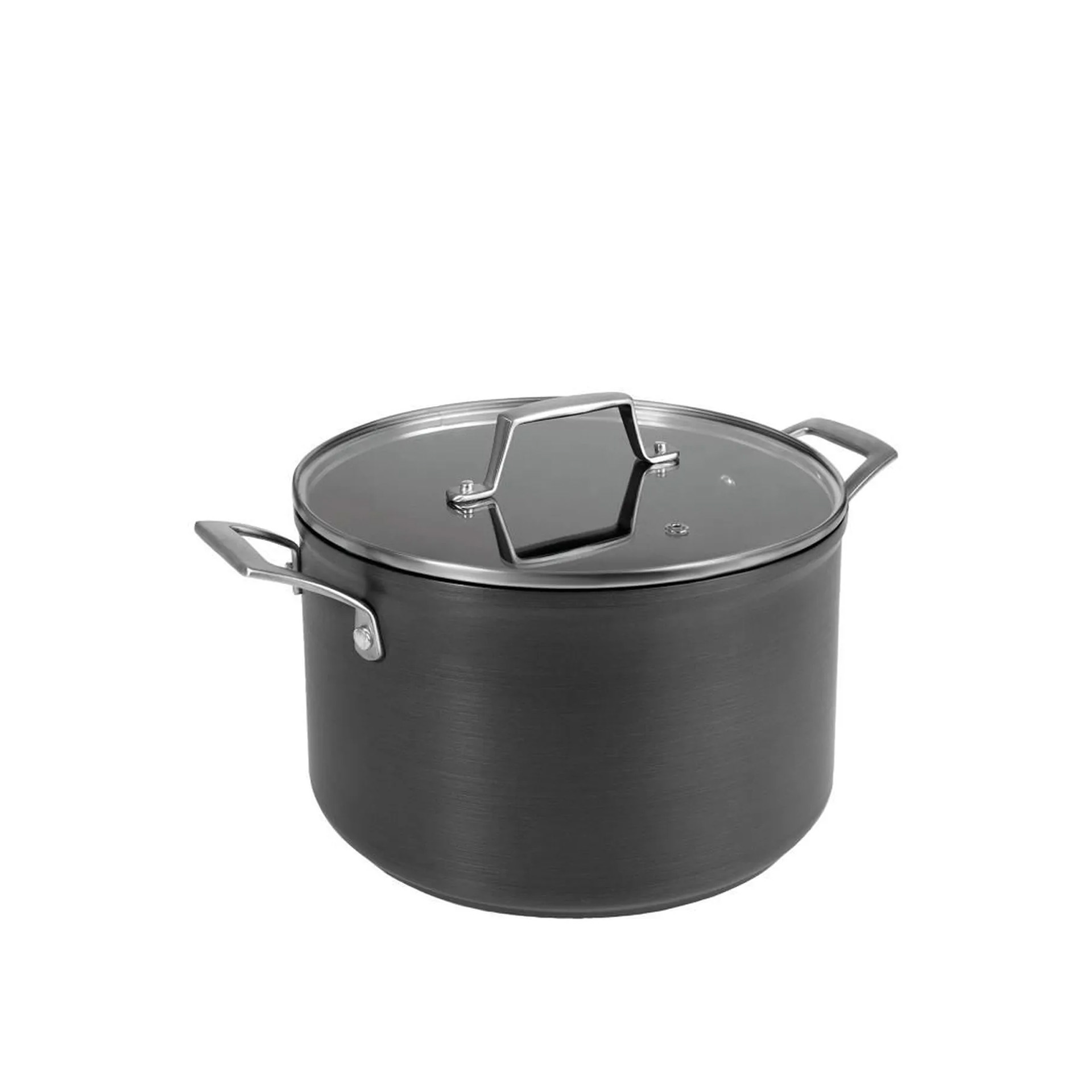 Panela Alumínio com Tampa Vidro 28X17cm