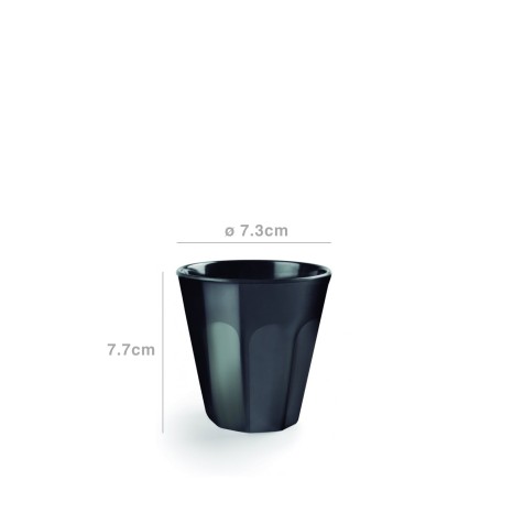 Copo Melamina Preto 320ml 7.3X7.7cm - Image product