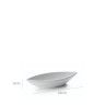 Travessa Melamina Classic Oval Branca 32X12X6cm Travessa Melamina Classic Oval Branca 32X12X6cm