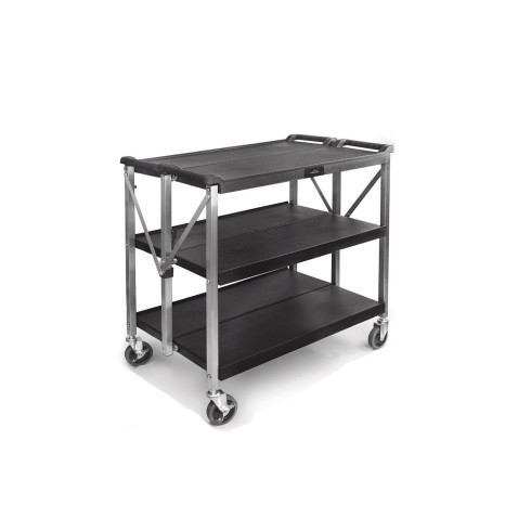 Carro Servi�o Dobr�vel Inox 3 Bandejas 93X51X93.5cm - Image product