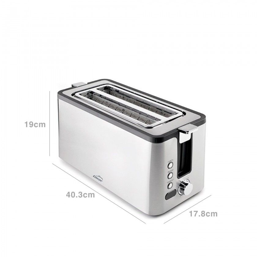 Torradeira 2 Ranhuras 1500W 40.3X17.8X19cm Torradeira 2 Ranhuras 1500W 40.3X17.8X19cm