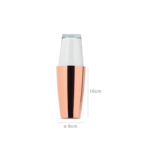 Shaker 800ml + Copo Cobre 500ml 8X16cm - Image product