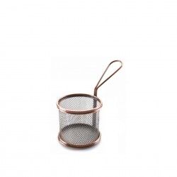 Cesto Servir Redondo Bronze 9X8cm