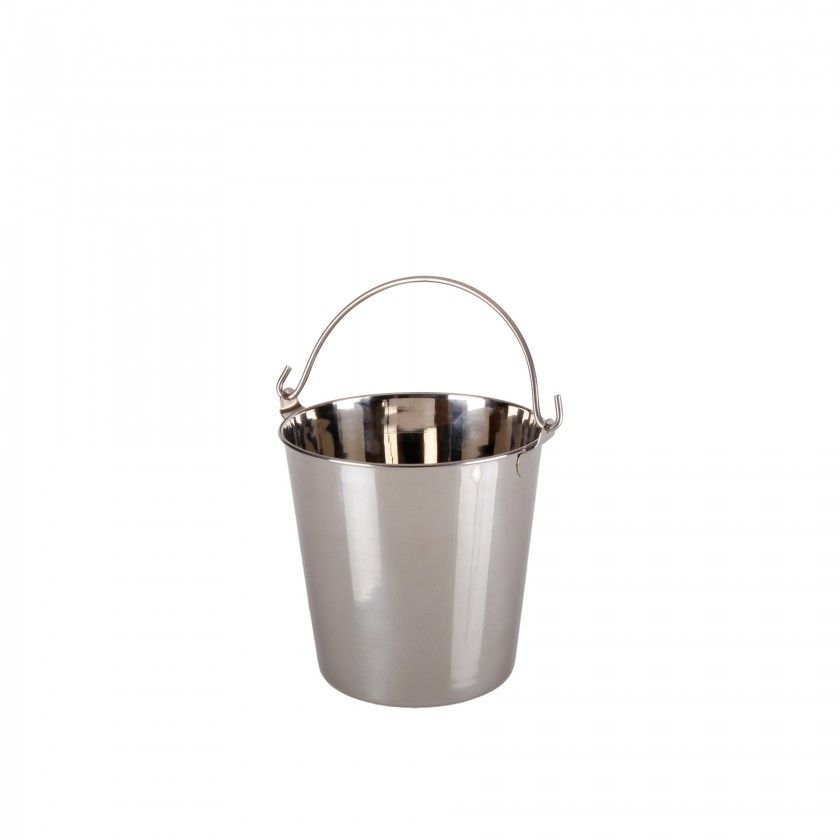 Balde Gelo Inox com Asa Redondo 4600ml 20X20cm